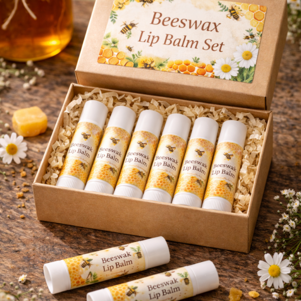 Beeswax Lip Balm Set